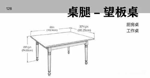 一些实木家具桌的结构图解